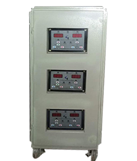 A single-phase air-cooled servo voltage stabilizer